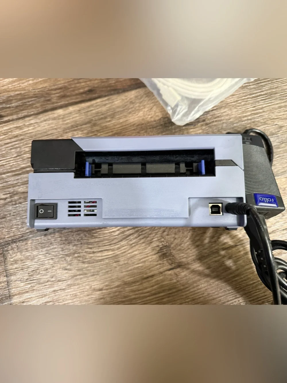 Rollo Thermal Label Printer X1038 w/ Power Supply and USB Cable Tested Working - Picture 5 of 7